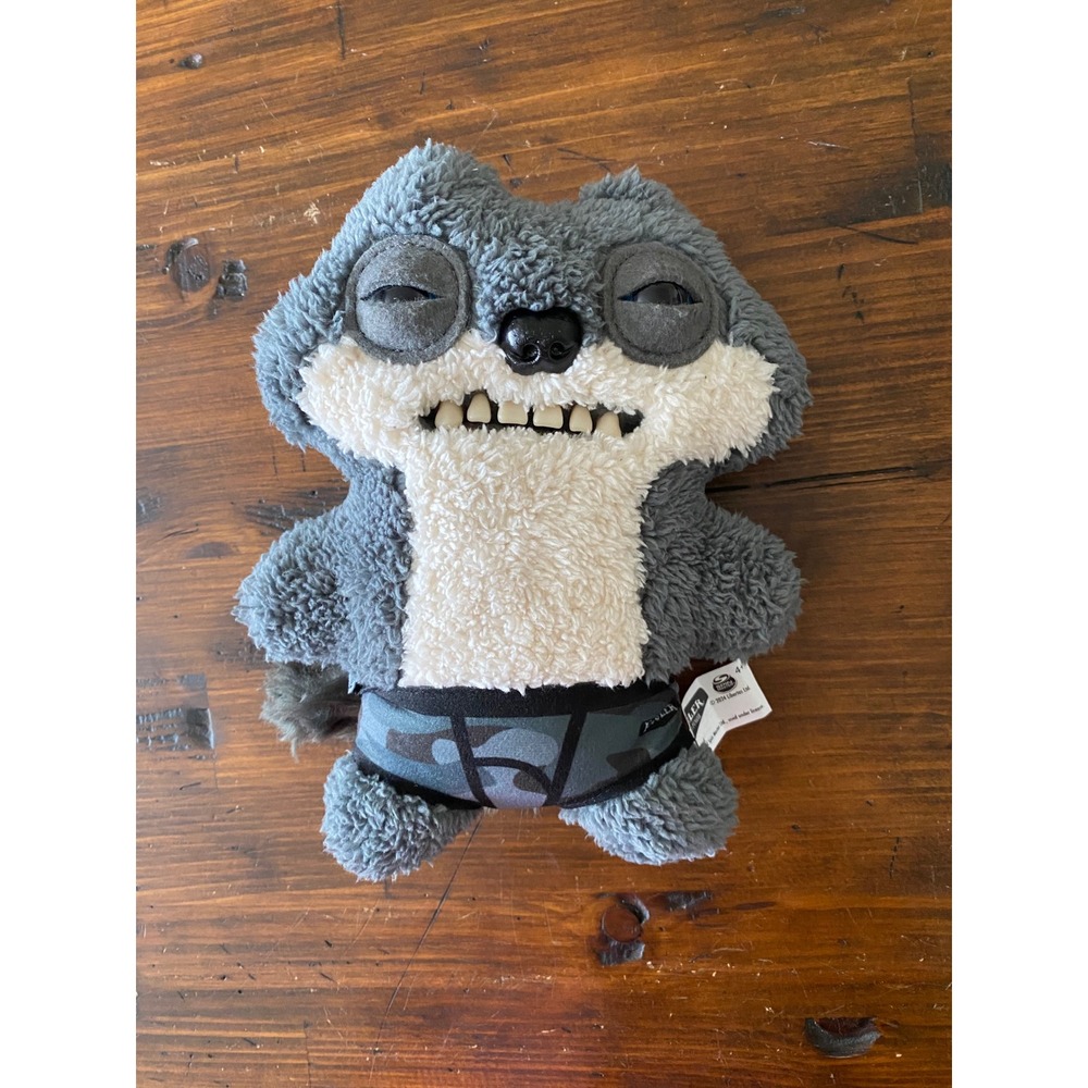 Fuggler Funny Ugly Monster Plush Gray White Squirrel Camo Briefs Spin Master